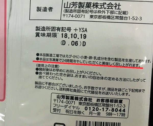 パッケージの裏に……