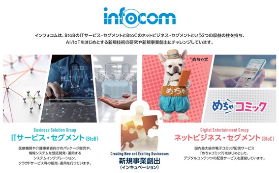 インフォコムグループの事業セグメント