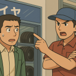 店員に「うちは安いタイヤは置いてないよ！」と言われて即退店した男性 → 「その後、そのショップは閉業してました」